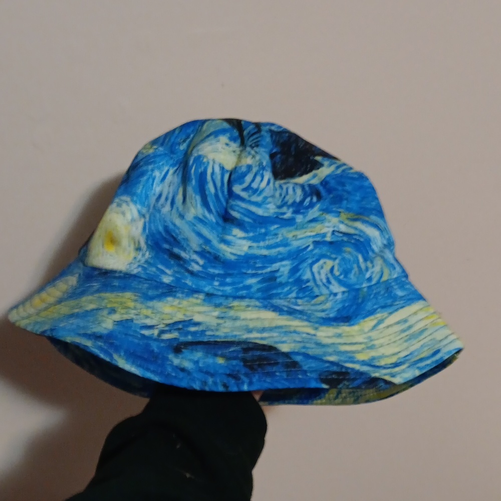 Vincent van gogh stary night bucket hat